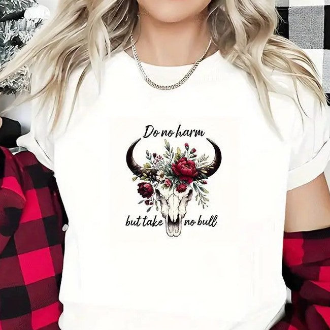 Do no Harm but Take no Bull Graphic Tee