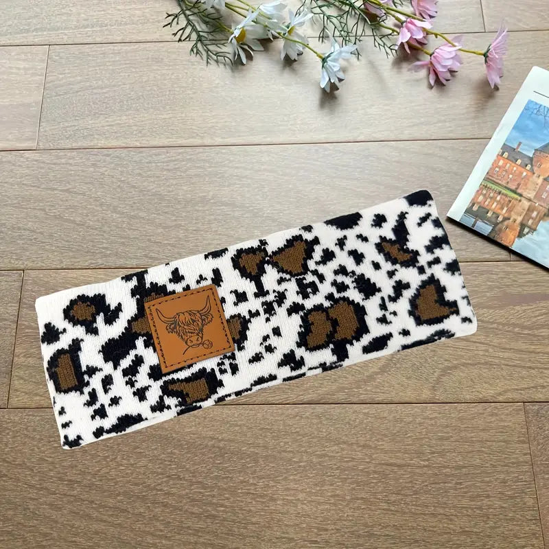 Cow print Headband Beanies