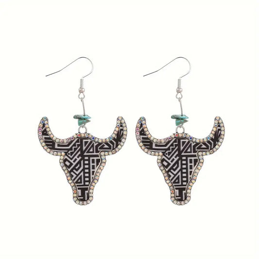 Aztek Rhinestone Earrings