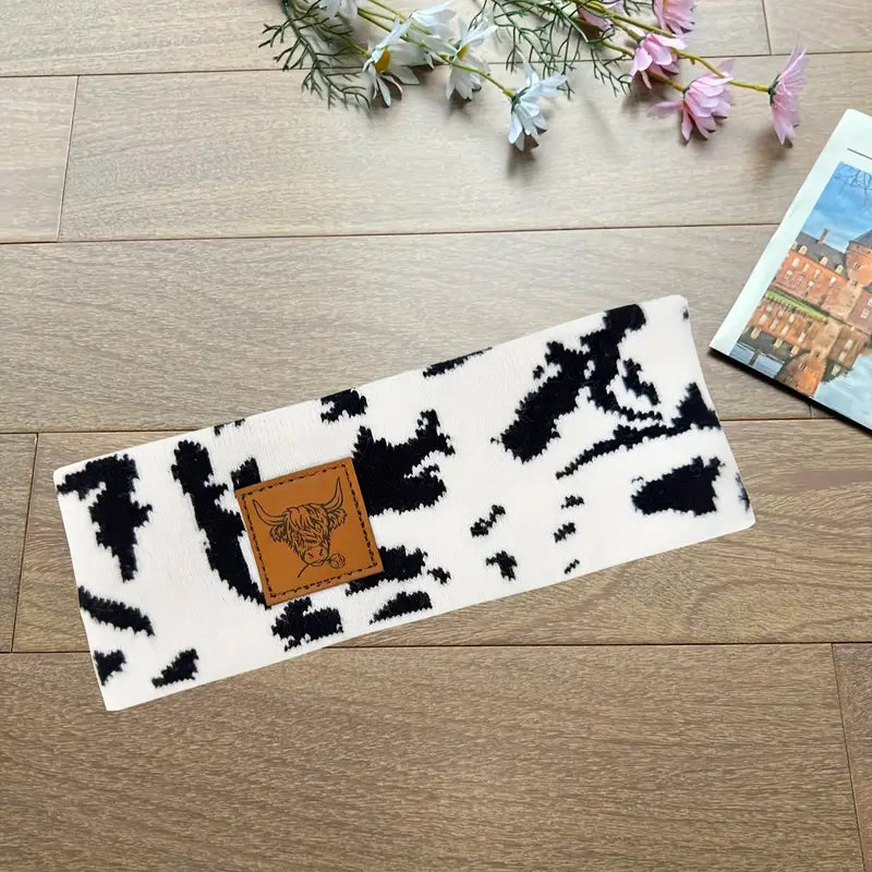 Cow print Headband Beanies