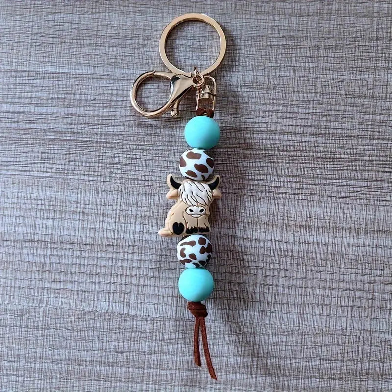 Silicone Beaded Keyring