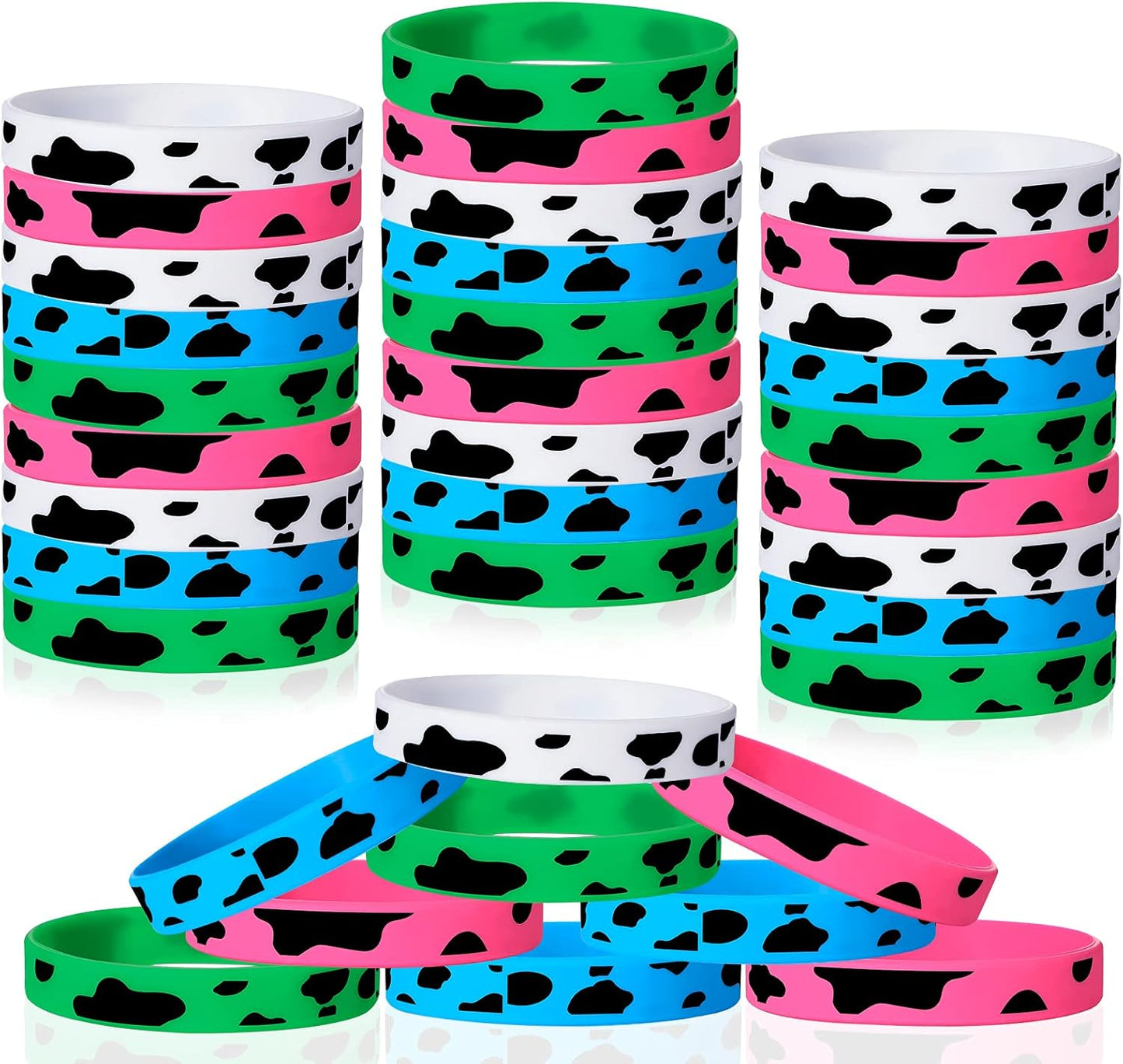 Cow Print Silicone WristBands