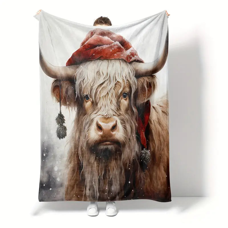 Christmas hat Cow
