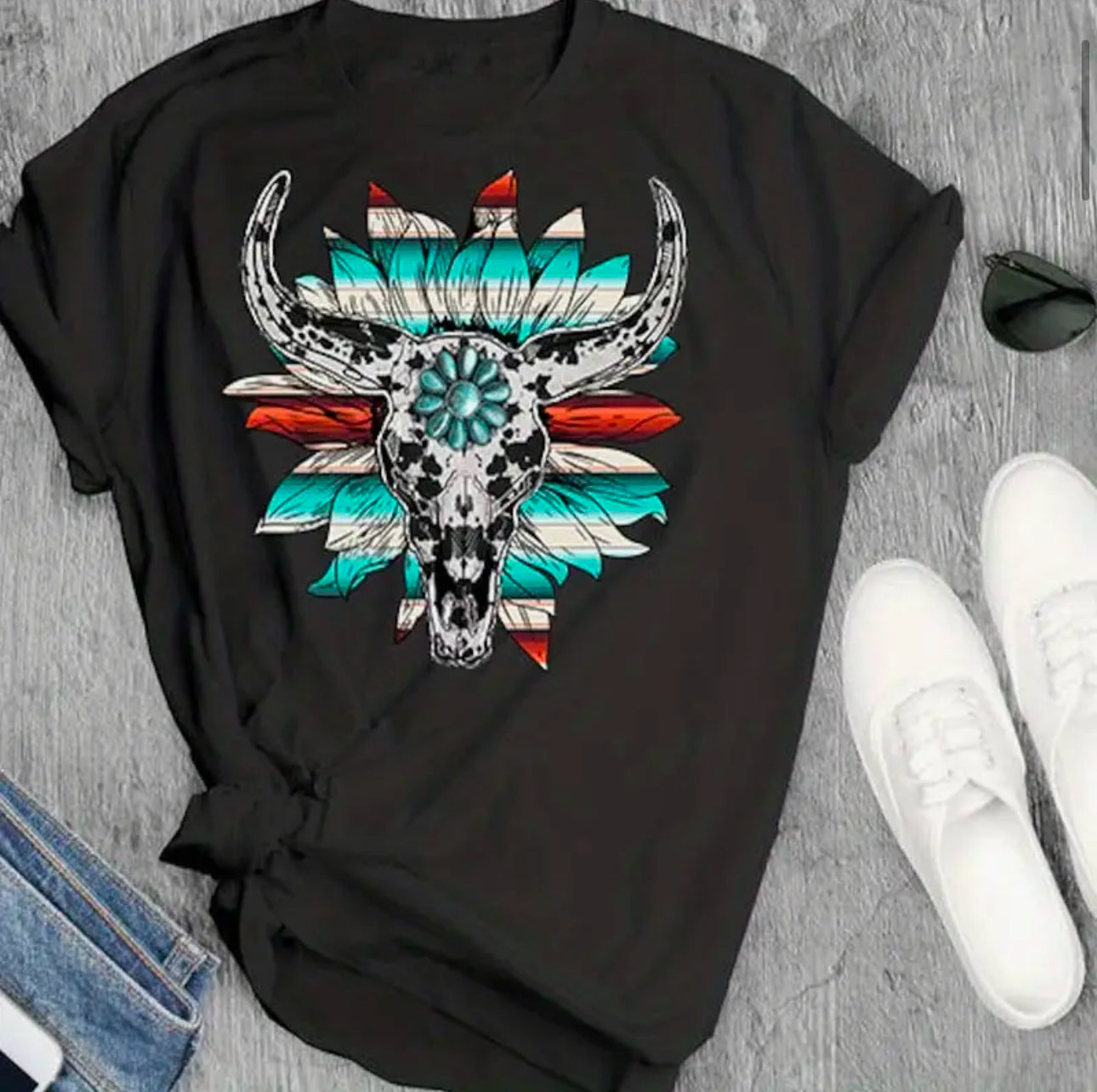 Bull Skull Graphic Tee
