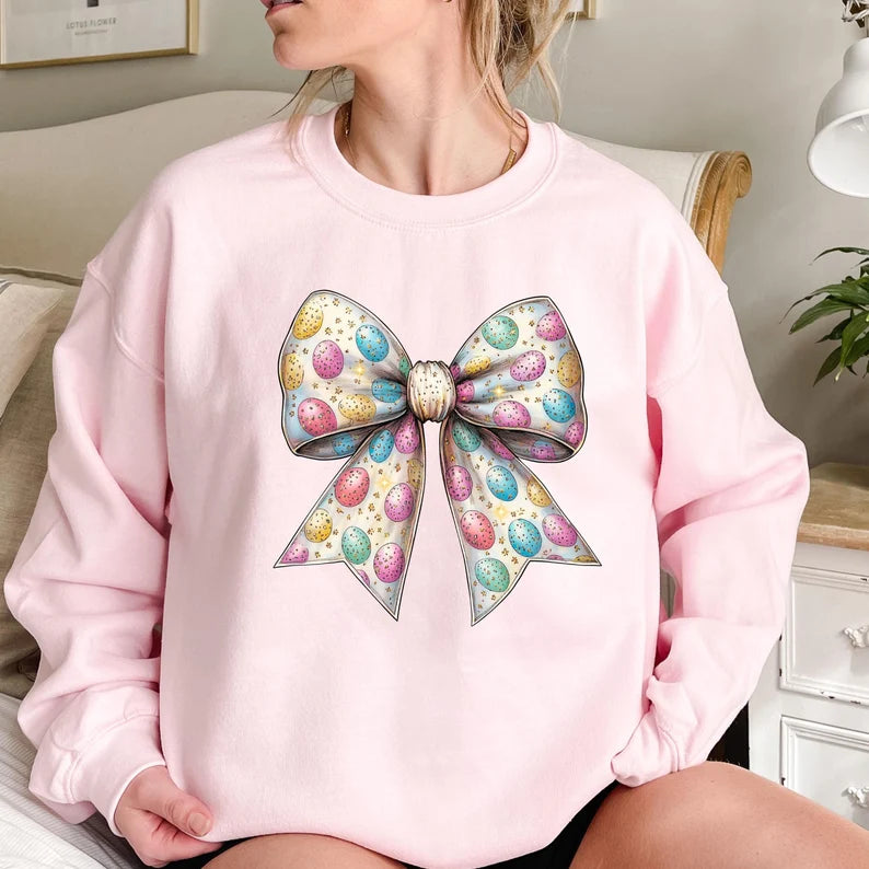 Easter Egg Coquette Bow