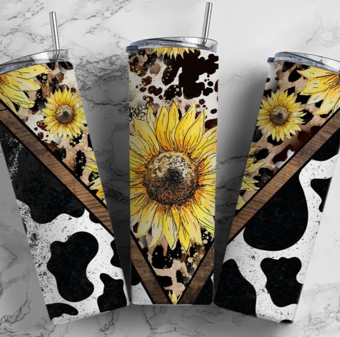Leopard Cowprint sunflower