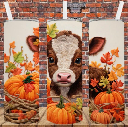 Baby cow pumpkin