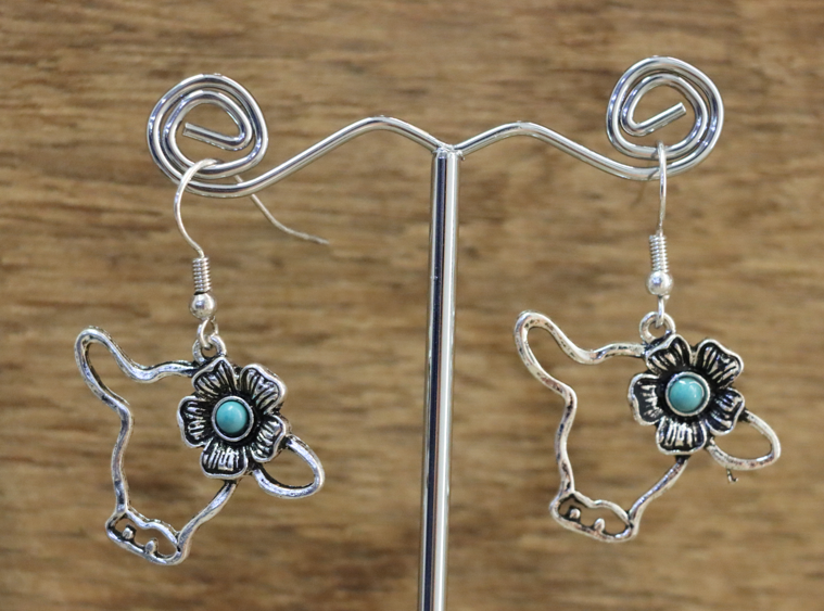 Outline Cow Earrings