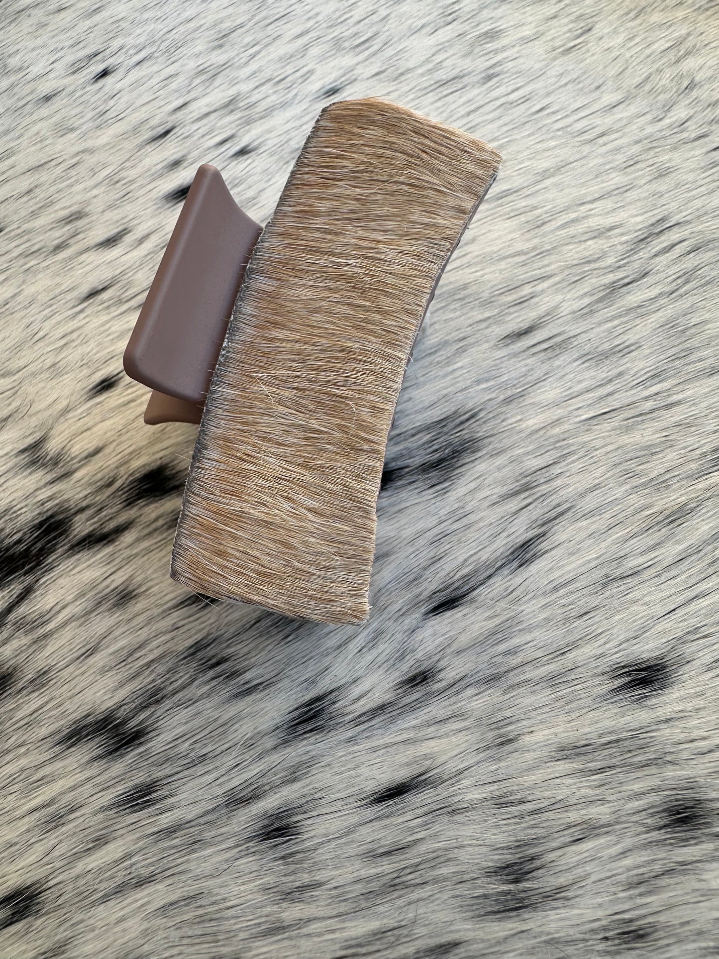 Genuine Cowhide Hair Clip