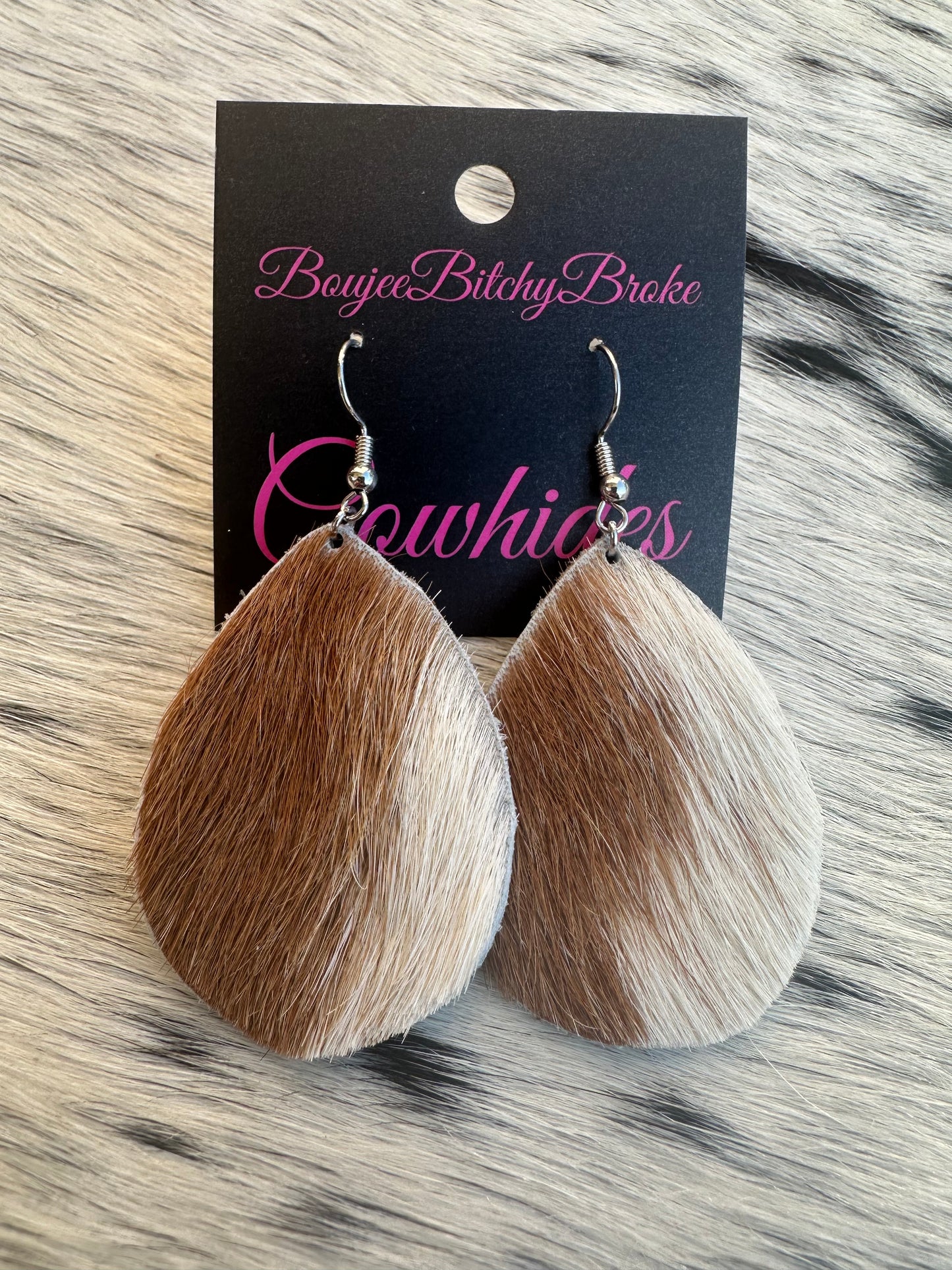 Genuine Cowhide Earrings