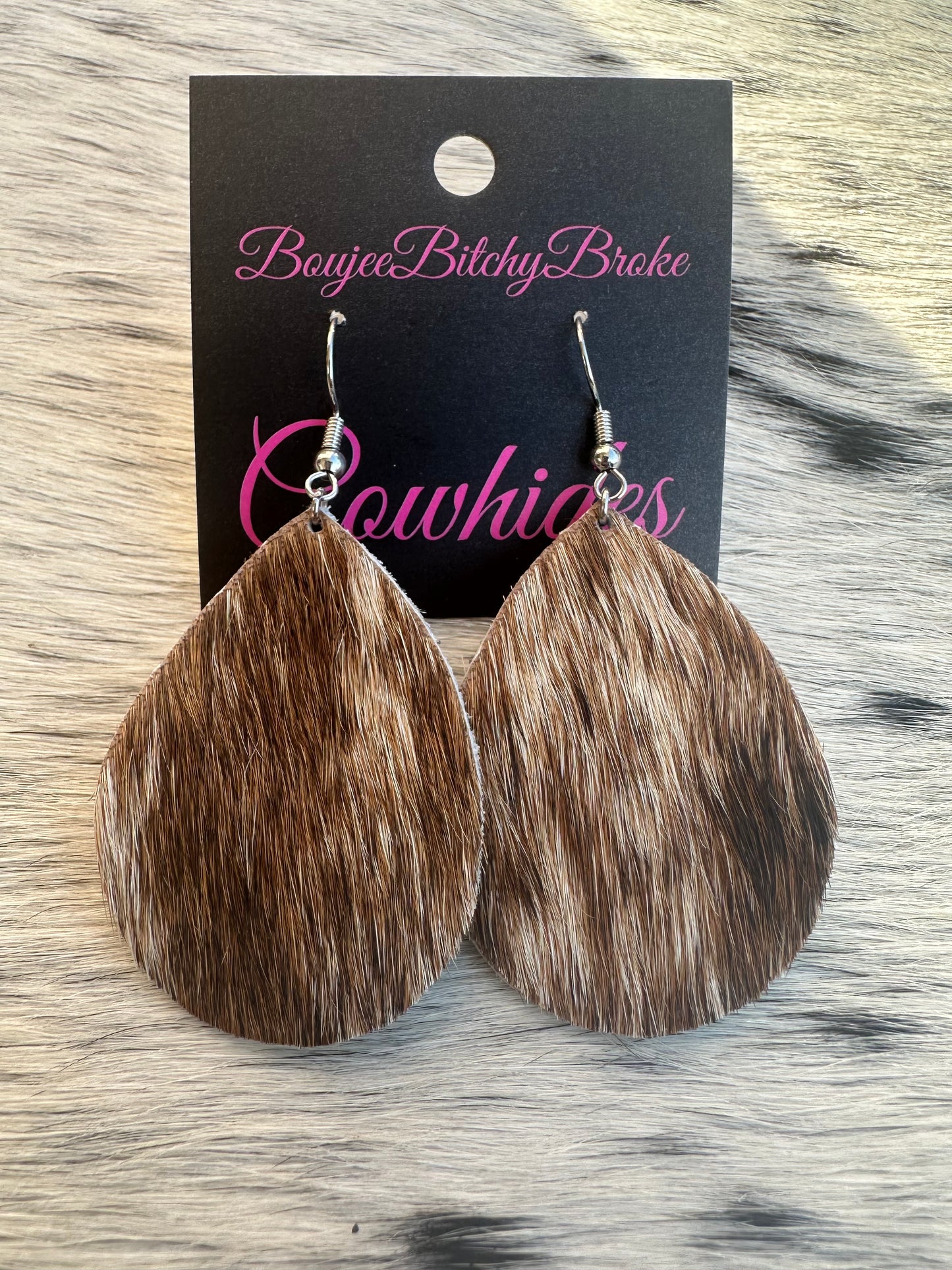 Genuine Cowhide Earrings