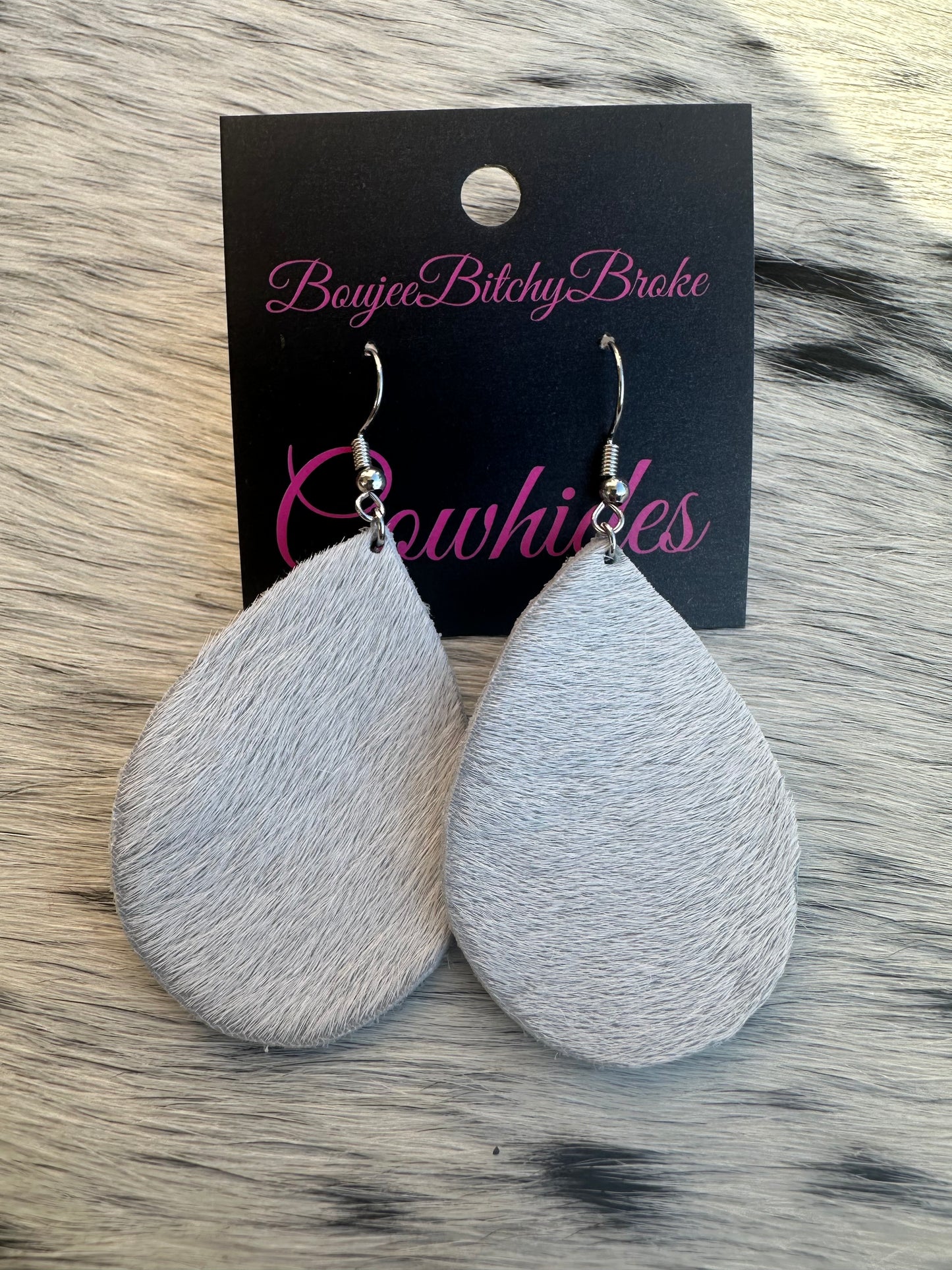 Genuine Cowhide Earrings