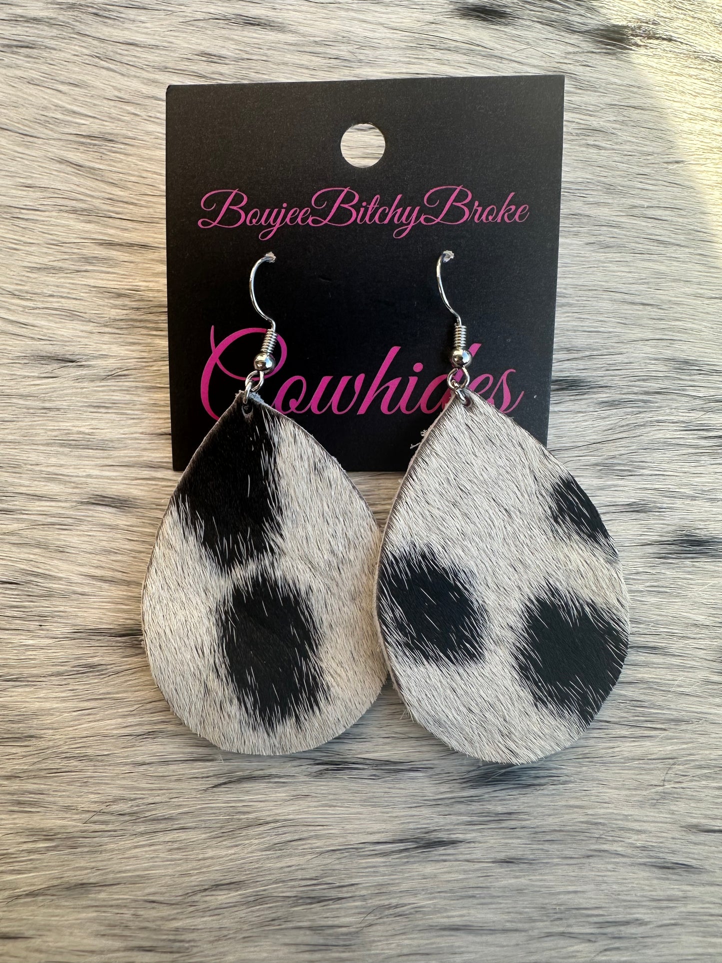 Genuine Cowhide Earrings