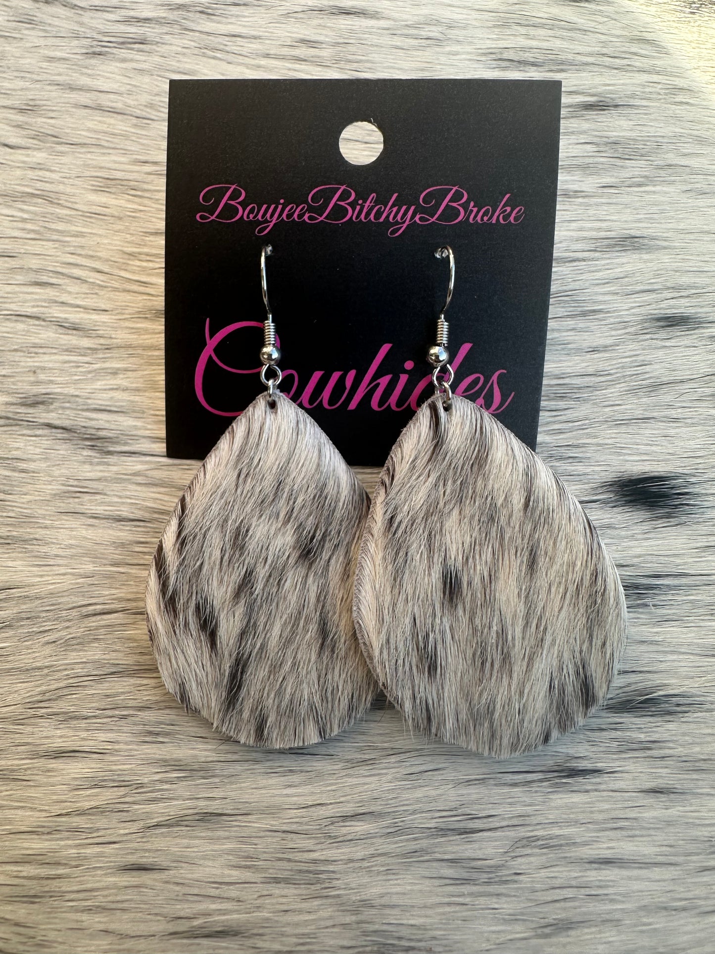 Genuine Cowhide Earrings