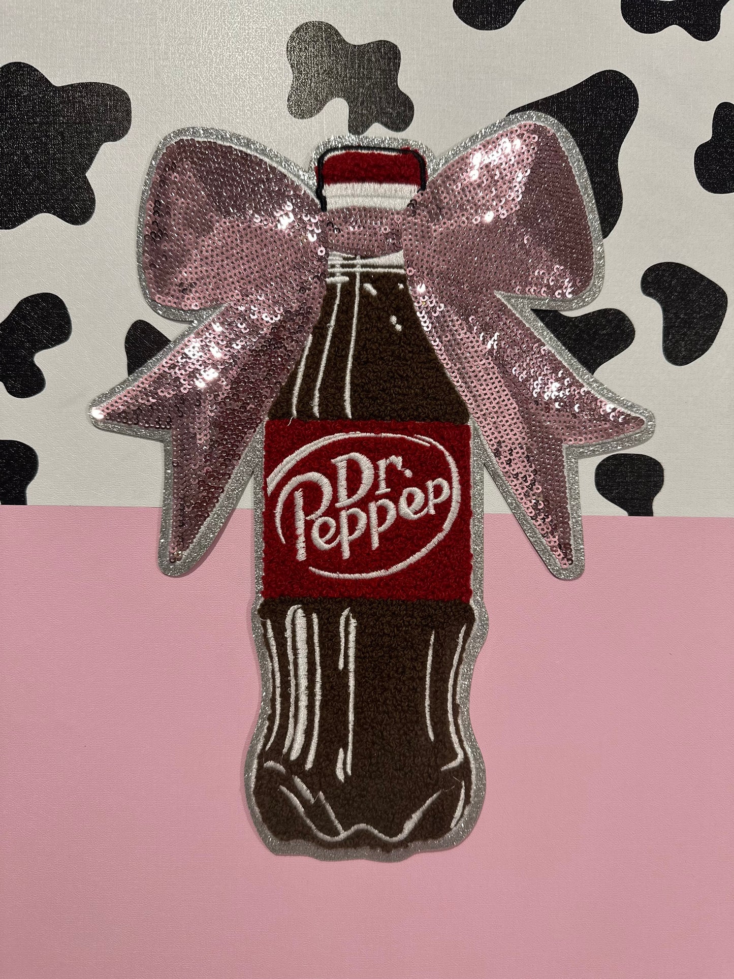 Dr Pepper Chenille/Sequin Patch