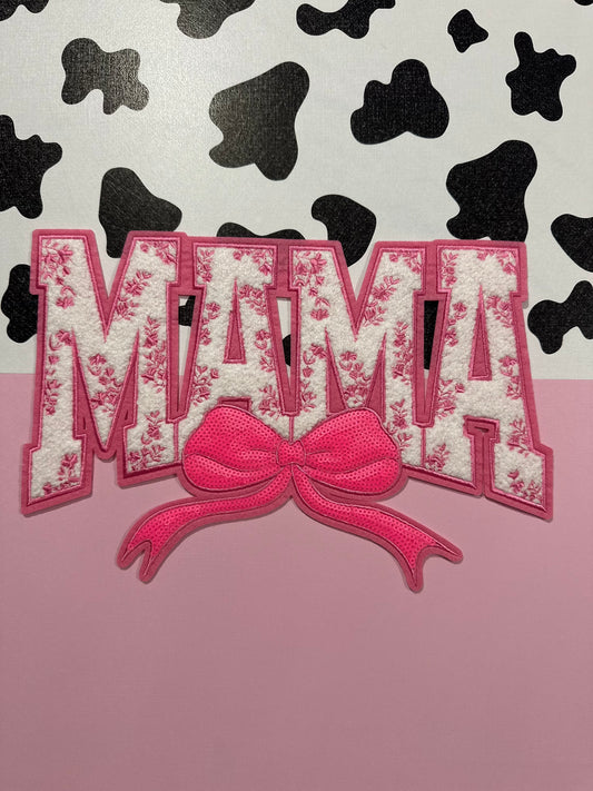 Pink Mama Chenille Patch
