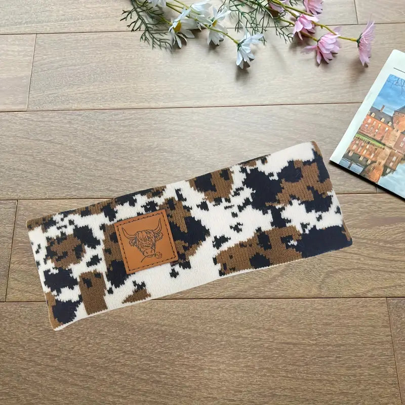 Cow print Headband Beanies