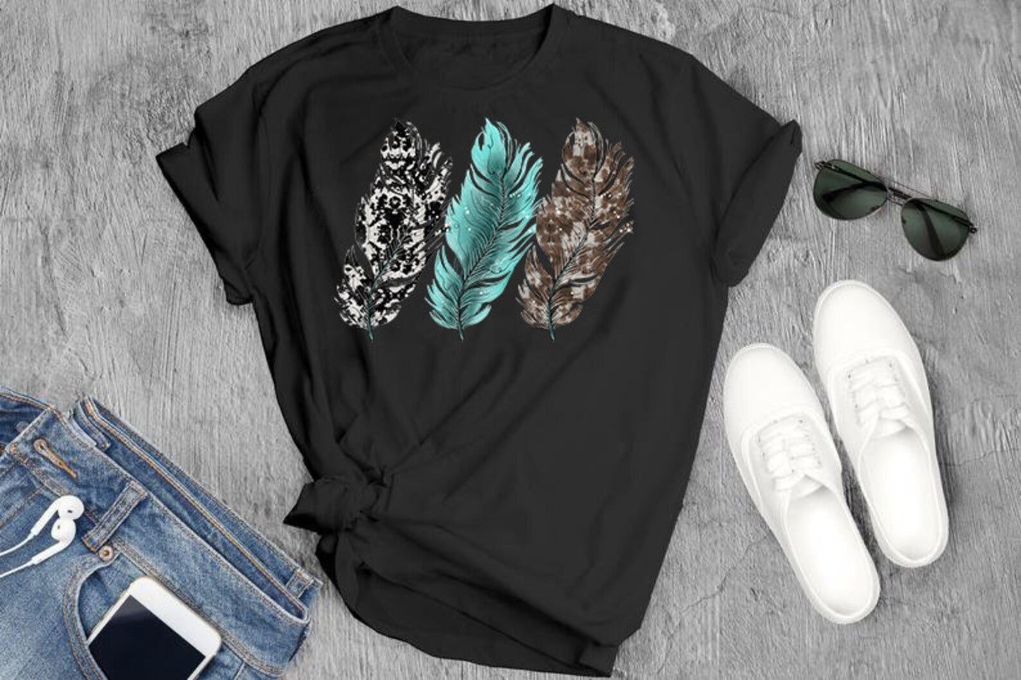 Feathers Graphic Tee