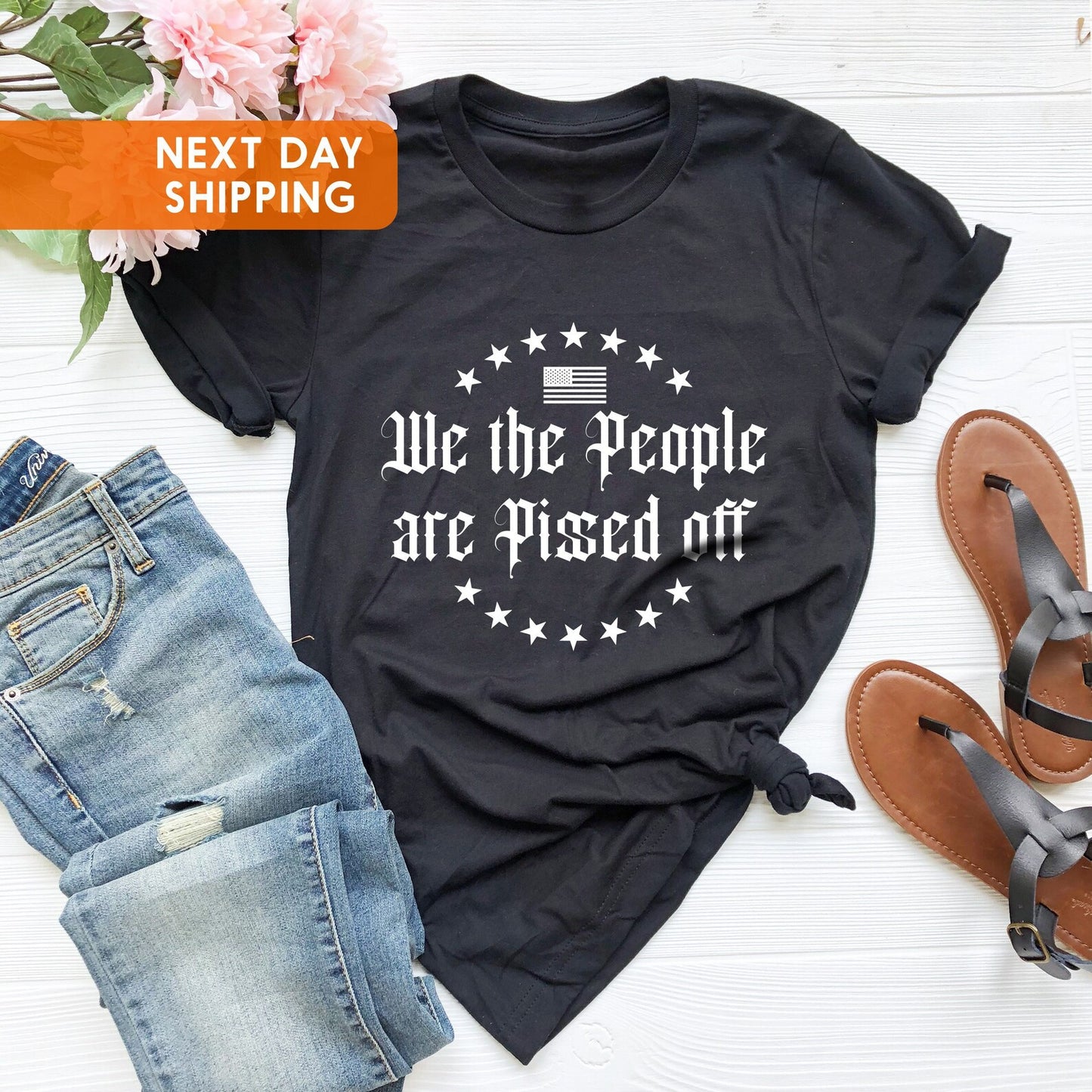 We the People (white) Graphic Tee