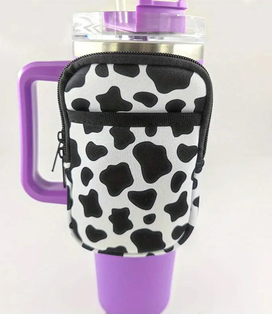Cow print Tumbler storage bag
