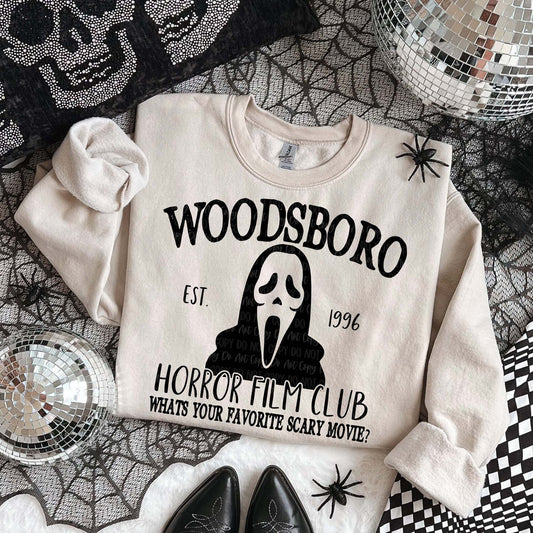 Woodsboro (black) Graphic Tee